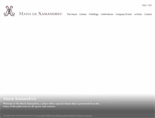 Tablet Screenshot of masiaxamandreu.com